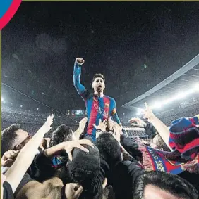  ?? FOTO: FCB ?? Messi es de una importanci­a vital para el presente y el futuro del club azulgrana