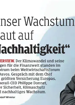 Unser Wachstum Baut Auf Nachhaltigkeit Pressreader