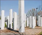  ?? FULTON COUNTY PUBLIC ART PROGRAM ?? “54 Columns” by renowned New York minimalist Sol LeWitt was donated to Atlanta by the Charles Taylor family and was installed in 1999.