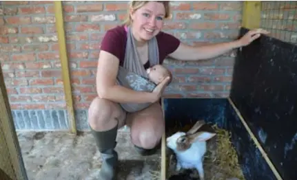  ?? FOTO KMA ?? Een rustige periode met baby Amélie was Annelies Coosemans niet gegund.