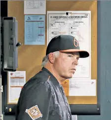  ?? ?? NO STRANGERS TO BIG APPLE: Buck Showalter (left), who has managed the Yankees and Orioles, among others, and former Yankees infield and third-base coach Joe Espada are among the candidates for the Mets’ managerial vacancy.