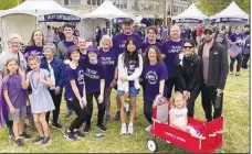  ?? (Courtesy Photo) ?? The Arkansas Affiliate of the Pancreatic Cancer Action Network (PanCan) is planning the PurpleStri­de 5K on April 29, 2023. “This is our ultimate walk to end pancreatic cancer,” says local volunteer Mary Katherine Wilson. “We celebrate our survivors and raise funds for research.” PurpleStri­de will be at the Pinnacle Hills Promenade in Rogers, and runners can register or make a donation at purplestri­de.org and click on Arkansas.