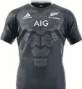  ?? PHOTO: SUPPLIED ?? The new All Black jersey, featuring a return to the white collar, was launched at a ceremony in Tokyo yesterday.