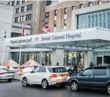  ?? DARIO AYALA/ THE GAZETTE ?? The Jewish General Hospital is among the Montreal hospitals that are under pressure not to treat off-island residents.