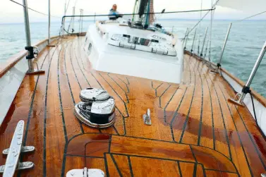  ??  ?? Boatbuilde­rs prize teak as it is easy to work with and durable