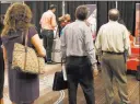  ?? Bizuayehu Tesfaye ?? Las Vegas Review-journal Job seekers line up at a job fair Aug. 17 at Palace Station. Nevada had the fastest first-quarter job growth in the U.S.