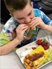  ?? GWINNETT COUNTY PUBLIC SCHOOLS ?? Locally sourced fruits and vegetables as well as wholegrain-rich pancakes, muffins and French toast are some of the ways school systems make nutritious foods more acceptable to kids.