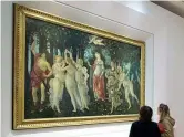  ??  ?? Nuove sale Le opere di Botticelli agli Uffizi, in foto La Primavera