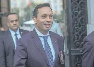  ?? / AGENCIAUNO ?? Eduardo Cerna llegó a La Moneda para reunirse con el Ministerio del Interior en pleno.