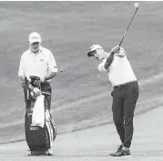  ?? Wilf Thorne ?? Adam Scott, the 2007 winner, didn’t get many swings in during Wednesday’s Shell Houston Open Pro-Am before the rains came and wiped out the event.