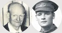  ??  ?? SURVIVORS Albert Birch in his senior years, and Arthur Hutt