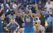  ?? BRANDON DILL/AP ?? Golden State Warriors forward Draymond Green (23) reacts after being ejected in the first half against Memphis on Sunday.