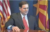  ?? DAVID WALLACE/THE REPUBLIC ?? Gov. Doug Ducey is poised to extend an educationf­unding sales tax.