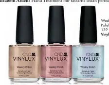  ??  ?? Weekly Polish, 139 kr/st, Vinylux CND.