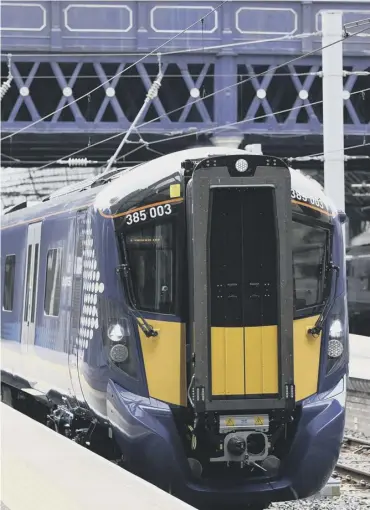  ??  ?? Removal of the new Hitachi class 385 trains from service has caused a shortage of carriages