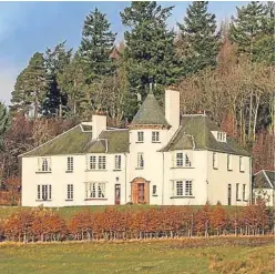  ??  ?? Clockwise, from above: Glenmarkie Lodge near Blairgowri­e, a delightful reception room, the spacious dining kitchen and a luxurious bedroom.