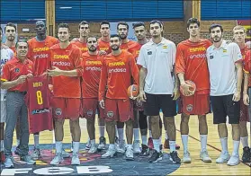  ?? FOTO: FEB ?? La selección mandó ayer un mensaje de ánimo al lesionado Pau Ribas