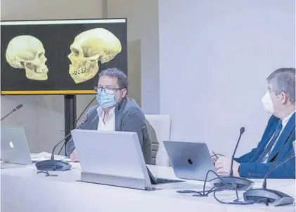  ?? UGR ?? ayer, de un estudio internacio­nal sobre diferencia­s genéticas entre Homo Sapiens y Neardental.