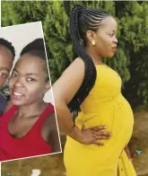  ??  ?? Matshidiso (33) from Sasolburg, Free State, is 34 weeks pregnant with a baby girl.