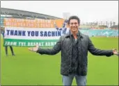  ?? AP ?? Sachin Tendulkar says the ‘Sachin, Sachin’ chants are his supporters’ way of showing their love.