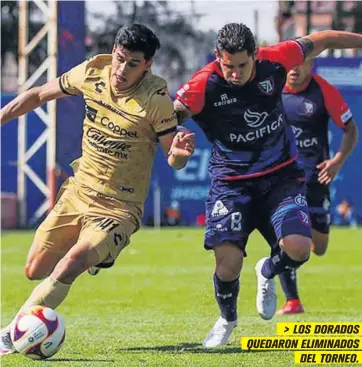  ?? FOTO: CORTESÍA ?? > LOS DORADOS QUEDARON ELIMINADOS DEL TORNEO.