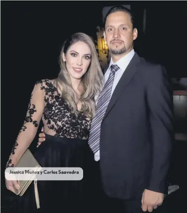  ??  ?? Jessica Muñoz y Carlos Saavedra
