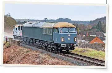  ?? JACK BOSKETT/RAIL ?? Right: Prior to final painting at Eastleigh Works, 69001 is seen during running trials at the Severn Valley Railway in February 2021.