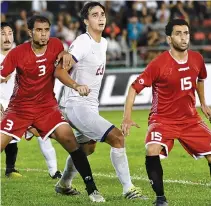  ??  ?? THE PHILIPPINE AZKALS take on Yemen anew today in the 2019 AFC Asian Cup Qualifiers in Doha, Qatar.
