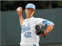  ?? PHOTO COURTESY NORTH CAROLINA ATHLETICS ?? University of North Carolina right-hander and Boyertown native AJ Bogucki was selected in the eighth round of the MLB Draft on Friday night.