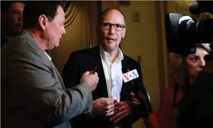  ?? Photograph: Frederic J Brown/AFP via Getty Images ?? DNC Chairman Tom Perez in Las Vegas on 22 February 2020.