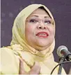  ??  ?? Datuk Seri Rohani Abdul Karim