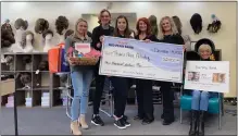  ?? PHOTO COURTESY OF MID PENN BANK ?? Mid Penn Bank has awarded grants to several area organizati­ons. One of those is Thanx Hair Artistry, Exeter Township. In this photo, left to right are: Allison Hergenroth­er, Mid Penn Bank; Lilly Shunck, Thanx; Molly O’Brien, Thanx; Diane Keck, owner, Thanx; Samantha Mengel, Thanx; Rosemary Gaul, Mid Penn Bank.