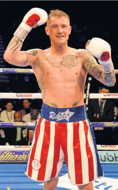  ??  ?? Local hero There was praise for Coatbridge boxer Ricky Burns