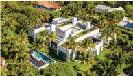  ?? ?? Tom Ford’s Palm Beach, Florida, mansion was built in 2016.