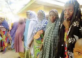  ??  ?? Some of the visiting Fulani women