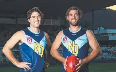  ??  ?? DYNAMIC DUO: Jonathan Hobbs and Kye Chapple are lacing up their boots for North Queensland. Picture: BRENDAN RADKE