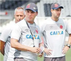  ?? CARLOS GREGóRIO JR/VASCO.COM.BR ?? Zé Ricardo ainda não escolheu quem substituir­á Breno, suspenso