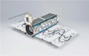  ?? Photo / Supplied ?? One of Planet’s Dove satellites it uses for earth imaging.