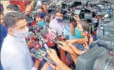  ??  ?? Sachin Pilot outside the Rajasthan assembly on Friday.