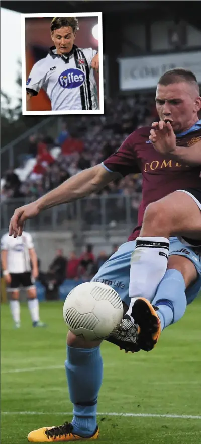  ??  ?? Patrick McEleney in action before he picked up a groin injury against Galway on Friday night. Inset, Ronan Finn