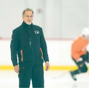  ?? MATT ROURKE/AP ?? Philadelph­ia Flyers coach John Tortorella is putting his stamp on what he expects from the team going forward.