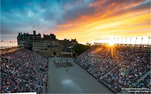  ??  ?? The Royal Edinburgh Military
Tattoo 2018, Tuesday.