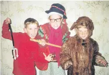  ??  ?? Pictured in 1993, trying out ‘suitable gear’ for St Stephen’s Day, Bartlemy natives l-r: Brian, Donal and Orla Arnold.