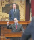  ?? Jerry Lara / Staff file photo ?? State Rep. Dennis Bonnen, R-Angleton, was a top lieutenant of former House Speaker Joe Straus, R-San Antonio, and could follow him as the chamber’s leader. Straus did not seek re-election this year.