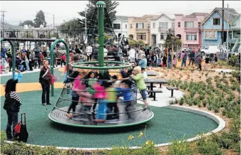  ?? Photos by Michael Macor / The Chronicle ?? Balboa Park’s renovation­s include refinished tennis courts, a picnic area and a nearly complete skate park. Both public and private funding made the overhaul possible.