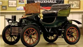  ??  ?? Trembler coil ignition was used on a number of early cars, including this 1904 Vauxhall 6HP. It worked fairly well, but was inefficien­t. Unlike later coil ignitions, multiple sparks were produced per engine piston firing cycle.