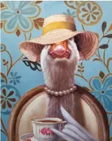  ??  ?? 2
High Tea, oil on panel, 20 x 16"