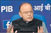  ?? PTI ?? Union finance minister Arun Jaitley at a press conference in New Delhi on Wednesday.