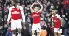  ?? GETTY ?? Granit Xhaka ebnete mit seinem Tor Arsenal den Sieg gegen United.