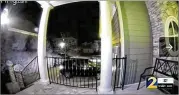  ?? CONTRIBUTE­D ?? A security cam captured a stolen SUV as it rolled out of a garage at a Buckhead home in February.